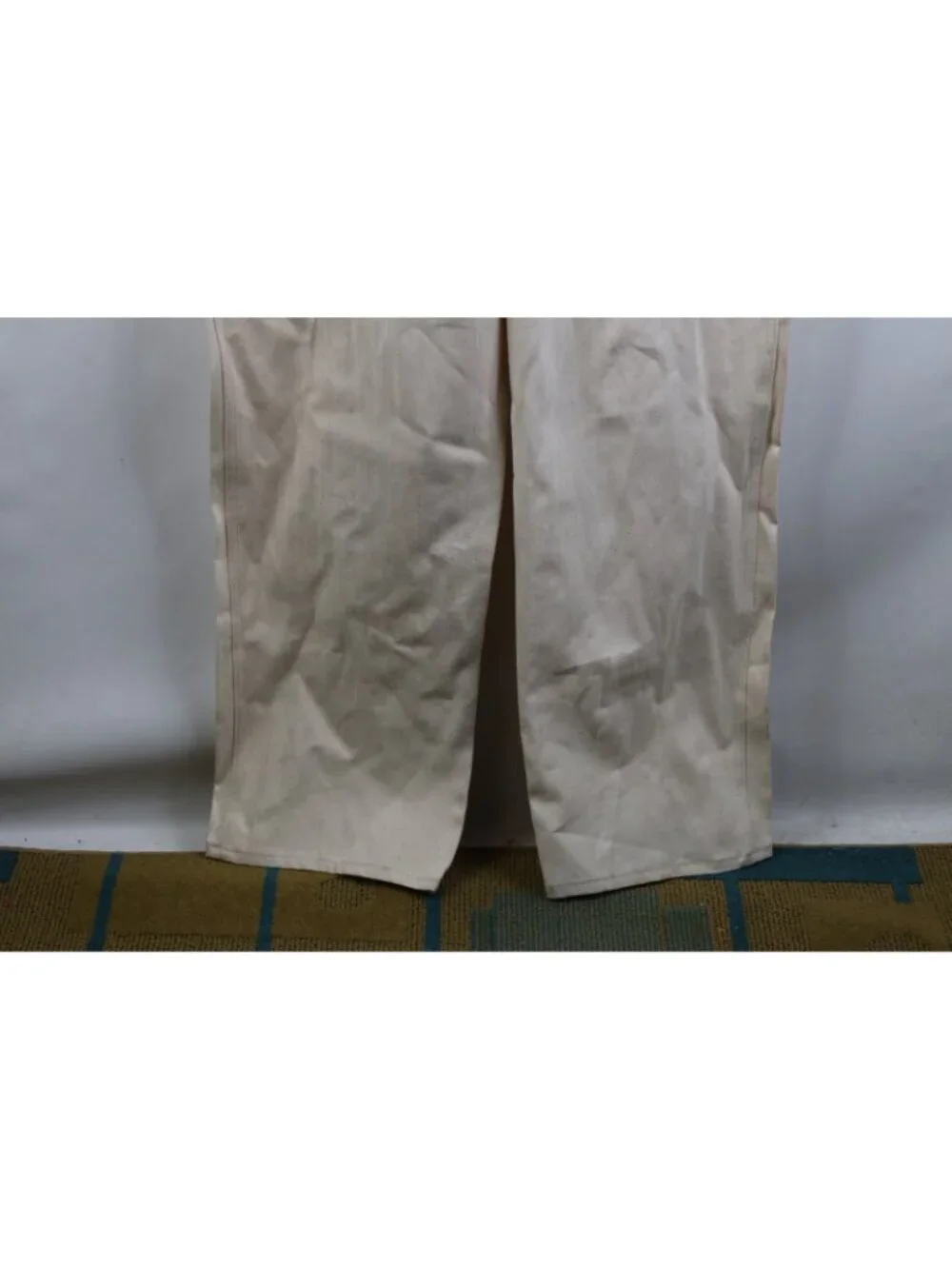 Vintage 50s Mens Small Distressed HBT Herringbone Twill Coveralls Sanforized USA